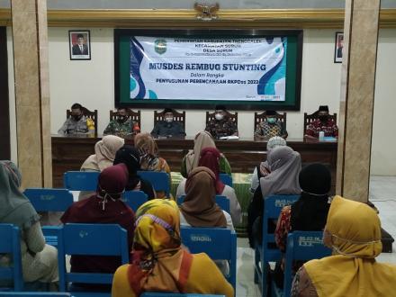 MUSDES REMBUG STUNTING DALAM RANGKA PENYUSUNAN PERENCANAAN RKPDes 2022